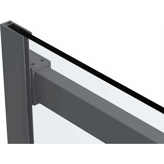 Душевое ограждение Vincea Como Soft 130x90 см VSR-1CS9013CLGM (стекло 8 мм) вороненая сталь/прозрачное - фото 10