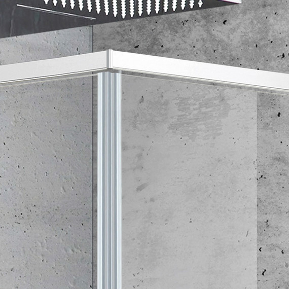 Душевое ограждение Vincea Slim 90x90 см VSS-2SL900CLB, чёрный/прозрачное - фото 3