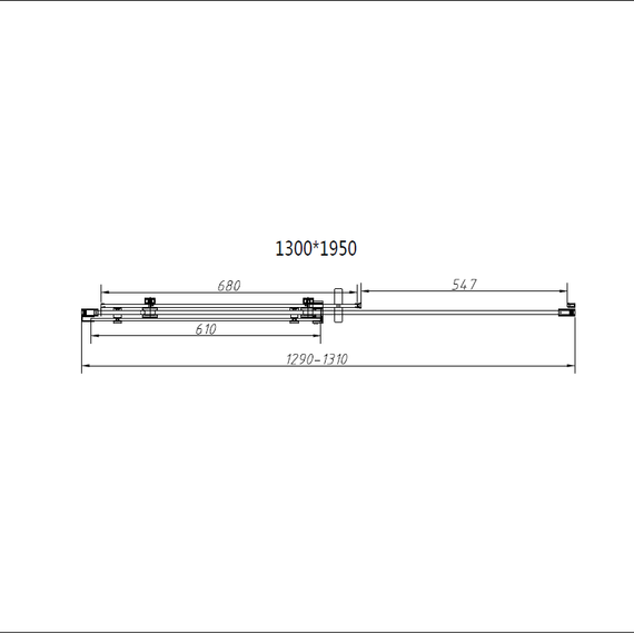 Душевое ограждение Vincea Como-N 130x80 см VSR-4CN8013CL (стекло 8 мм) хром/прозрачное - фото 7
