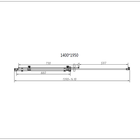 Душевое ограждение Vincea Como-N 140x90 см VSR-4CN9014CLB (стекло 8 мм) чёрный/прозрачное - фото 8