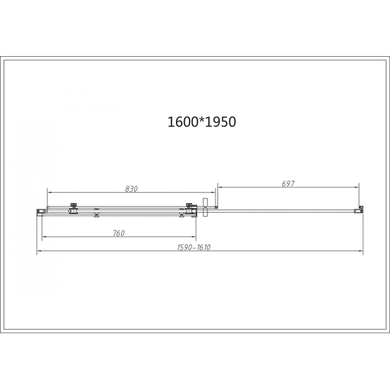Душевое ограждение Vincea Como-N 160x100 см VSR-4CN1016CLB (стекло 8 мм) чёрный/прозрачное - фото 8