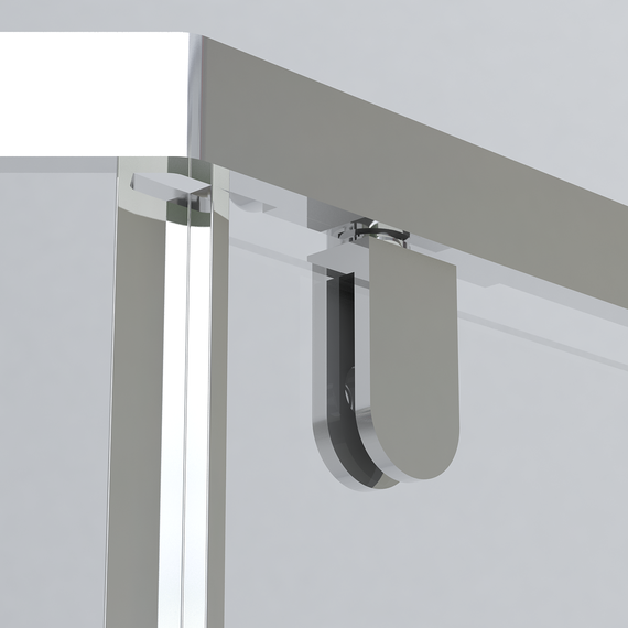 Душевое ограждение Vincea Stresa 90x90 см VSP-1S900CLGM, вороненая сталь/прозрачное - фото 7