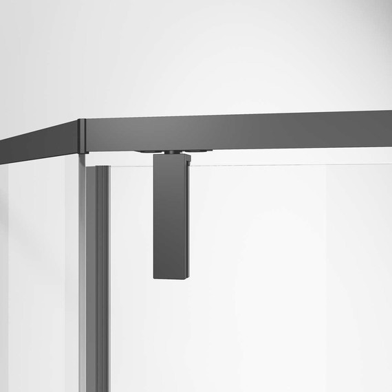 Душевое ограждение Vincea Slim-N 100x100 см VSP-4SN100CLB, чёрный/прозрачное - фото 3