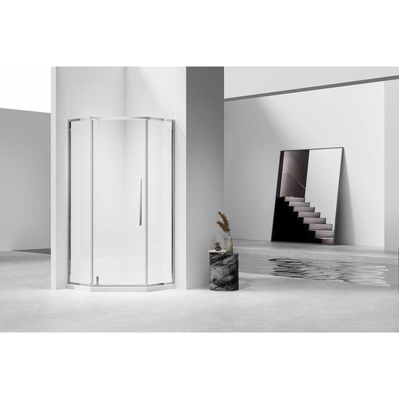 Душевое ограждение Vincea Slim-N 90x90 см VSP-4SN900CL, хром/прозрачное - фото 2