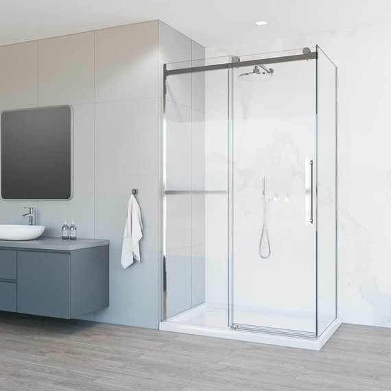 Душевое ограждение Vincea Como Soft 120x100 см VSR-1CS1012CL (стекло 8 мм) хром/прозрачное - фото 