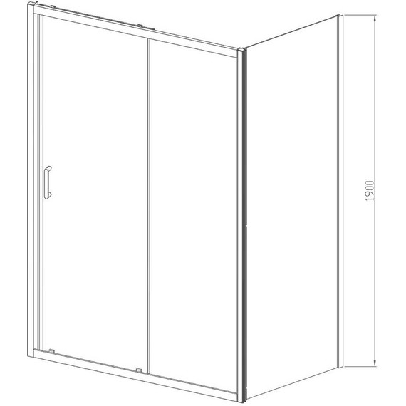 Душевое ограждение Vincea Alpha 130x80 см VSR-3AL8013CLGM, вороненая сталь/прозрачное - фото 7