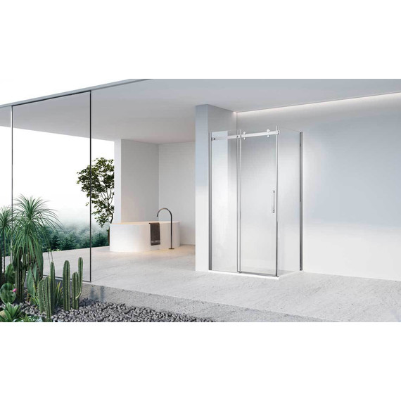 Душевое ограждение Vincea Como-N 130x80 см VSR-4CN8013CL (стекло 8 мм) хром/прозрачное - фото 2