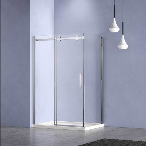 Душевое ограждение Vincea Como-N 150x80 см VSR-4CN8015CL (стекло 8 мм) хром/прозрачное - фото 3