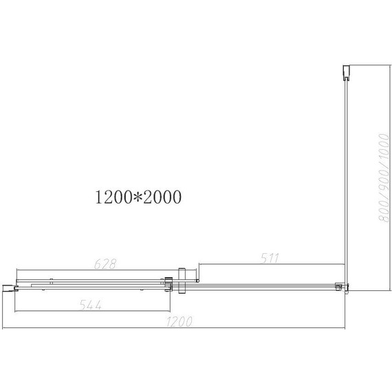 Душевое ограждение Vincea Dice 120x90 см VSR-4D9012CLGM (стекло 8 мм) вороненая сталь/прозрачное - фото 4
