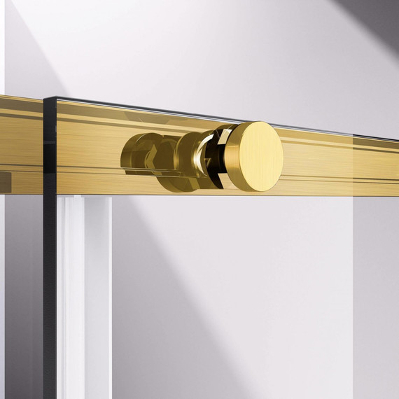 Душевое ограждение Vincea Slim-N 110x90 см VSR-4SN9011CLG, брашированное золото/прозрачное - фото 4