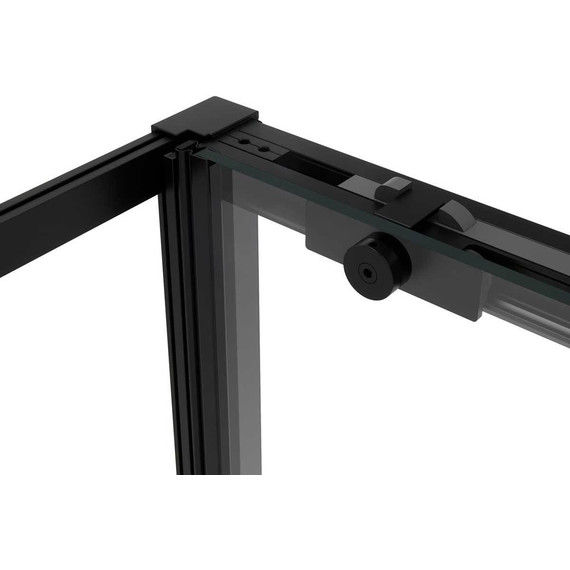 Душевое ограждение Vincea Slim Soft 150x100 см VSR-1SS1015CLB, чёрный/прозрачное - фото 4