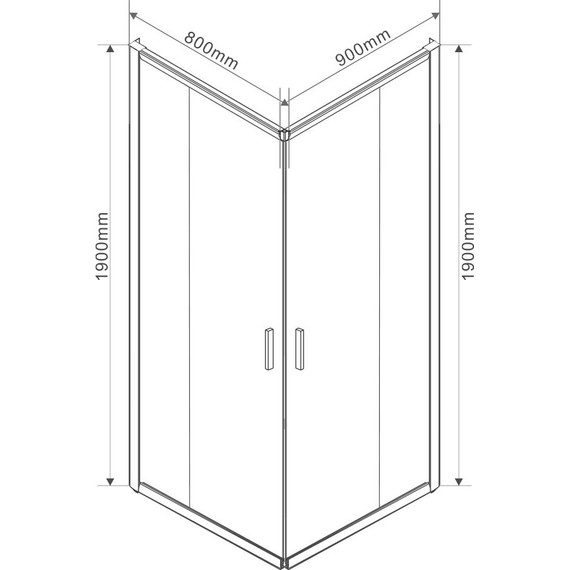 Душевое ограждение Vincea Garda 90x80 см VSS-1G8090CLG, брашированное золото/прозрачное - фото 6