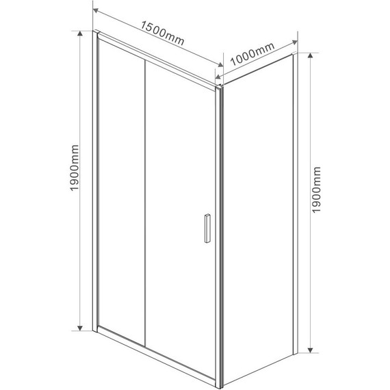 Душевое ограждение Vincea Garda 150x100 см VSR-1G1015CH, хром/матовое - фото 6