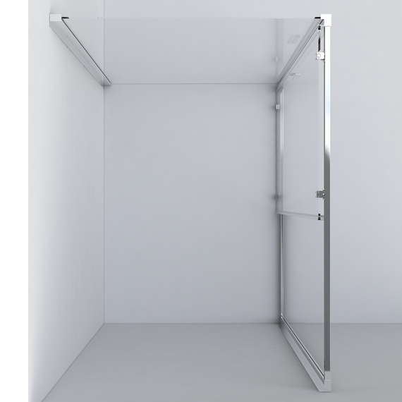 Душевое ограждение Vincea Garda 150x80 см VSR-1G8015CLGM, вороненая сталь/прозрачное - фото 3