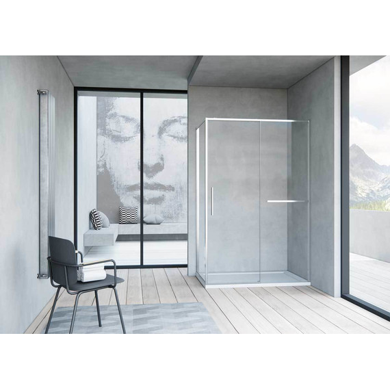 Душевое ограждение Vincea Slim Soft 100x100 см VSR-1SS1010CL, хром/прозрачное - фото 2