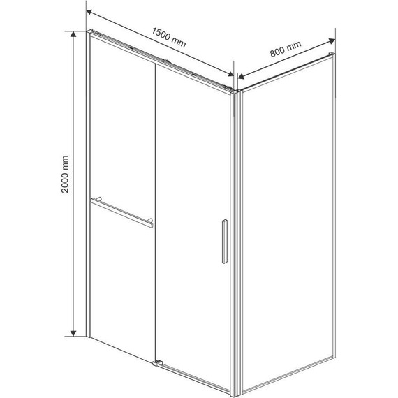 Душевое ограждение Vincea Slim Soft 150x80 см VSR-1SS8015CL, хром/прозрачное - фото 10