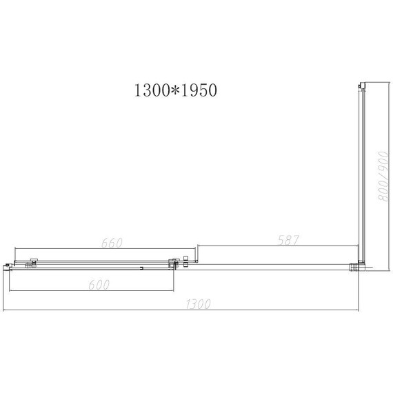 Душевое ограждение Vincea Slim-N 130x80 см VSR-4SN8013CLGM, вороненая сталь/прозрачное - фото 6