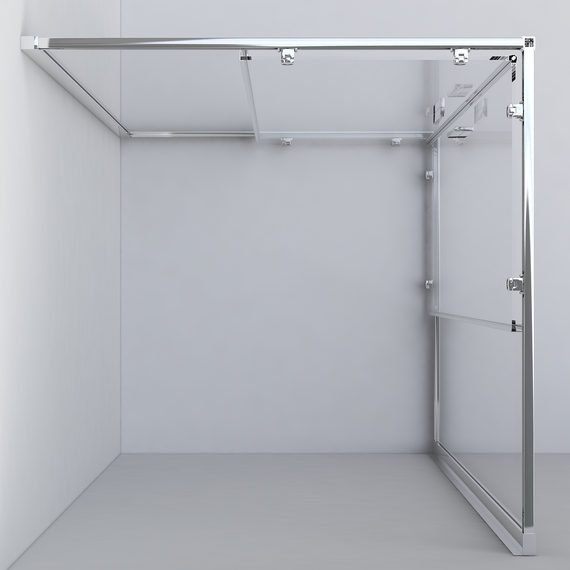 Душевое ограждение Vincea Garda 120x90 см VSS-1G9012CGB, чёрный/тонированное - фото 4