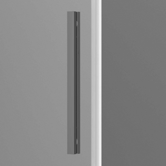 Душевое ограждение Vincea Soft 140x90 см VSR-3SO9014CLGM, вороненая сталь/прозрачное - фото 2