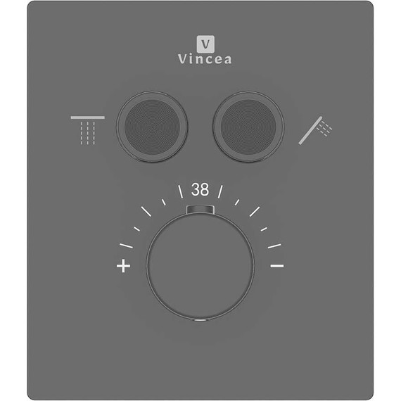 Душевая система для душа с термостатом Vincea Inspire VSFW-3I21MT2RMB, чёрный матовый - фото 11