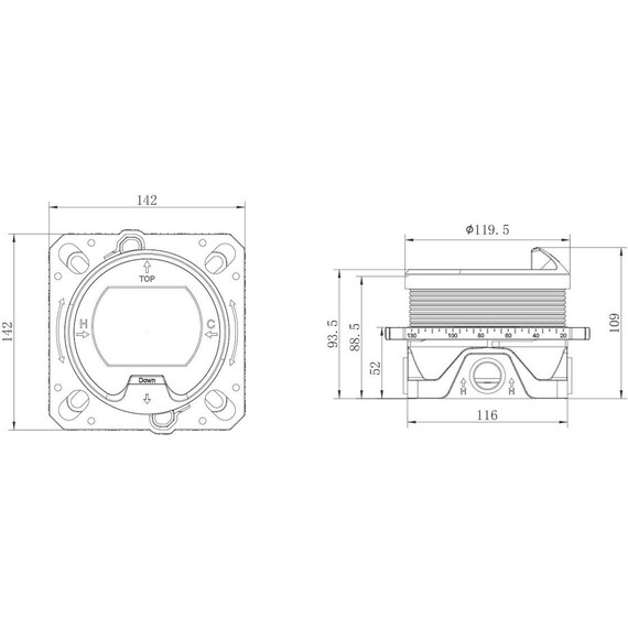 Душевая система для душа с термостатом Vincea Inspire VSFW-3I21MT4RGM, вороненая сталь - фото 16