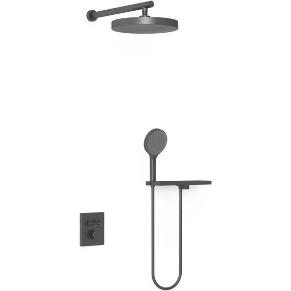 Душевая система для душа с термостатом Vincea Inspire VSFW-3I21MT2RMB, чёрный матовый - фото 2