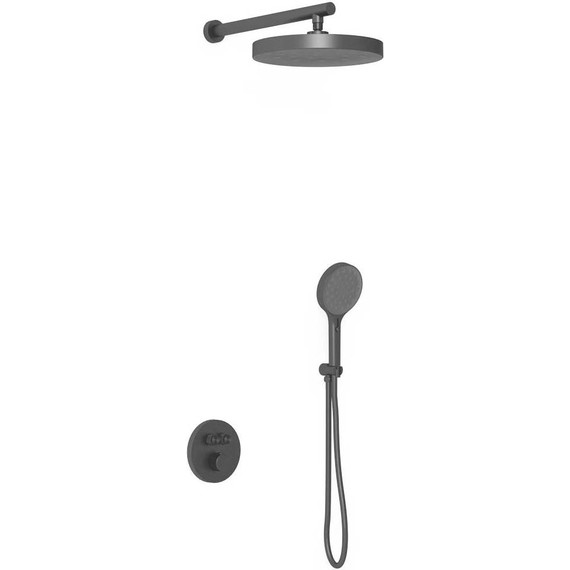 Душевая система для душа с термостатом Vincea Inspire VSFW-3I22MT2MB, чёрный матовый - фото 2