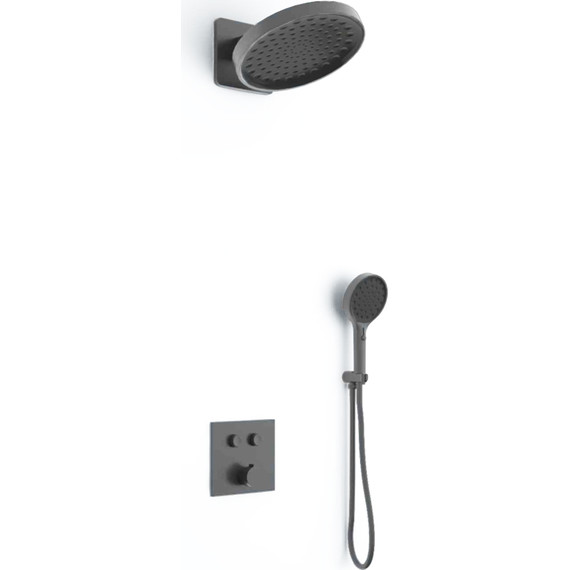 Душевая система для душа Vincea VSFW-421I3GM, вороненая сталь - фото 2