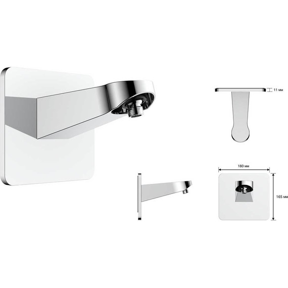 Душевая система для душа с термостатом Vincea Inspire VSFW-3I22MT3MB, чёрный матовый - фото 10