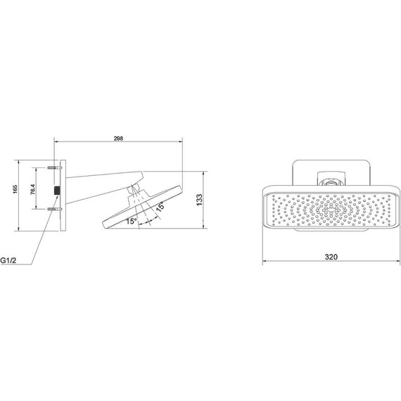 Душевая система для душа с термостатом Vincea VSFW-422TI4MB, чёрный матовый - фото 12