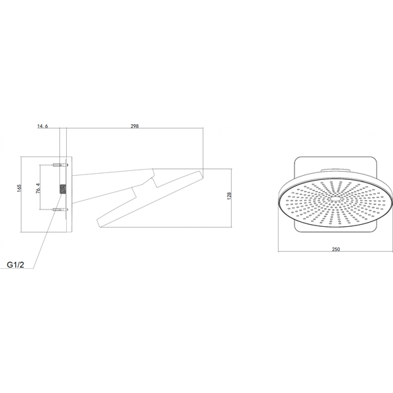 Душевая система для душа с термостатом Vincea Inspire VSFW-3I22MT5MB, чёрный матовый - фото 10