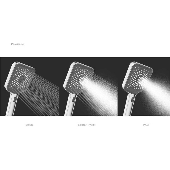 Душевая система для душа с термостатом Vincea Inspire VSFW-3I21MT4RGM, вороненая сталь - фото 7