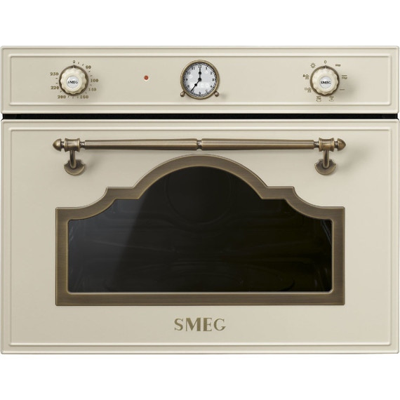 Встраиваемая микроволновая печь Smeg Cortina SF4750MPO - фото 