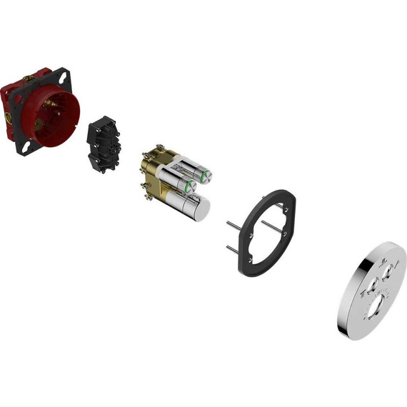 Смеситель для душа с термостатом Vincea VSCV-322T-MCH (со скрытой частью) - фото 3