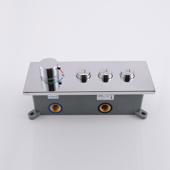 Смеситель для душа с термостатом Vincea VSCV-433TCH (со скрытой частью) - фото 2