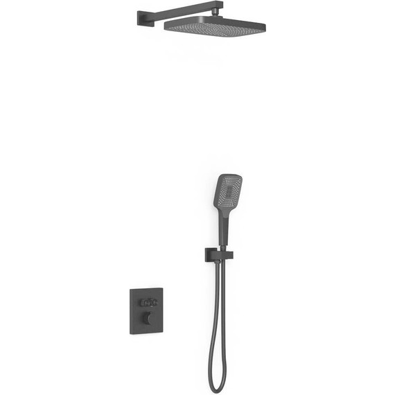 Душевая система для душа с термостатом Vincea VSFW-321MT1MB, чёрный матовый - фото 2