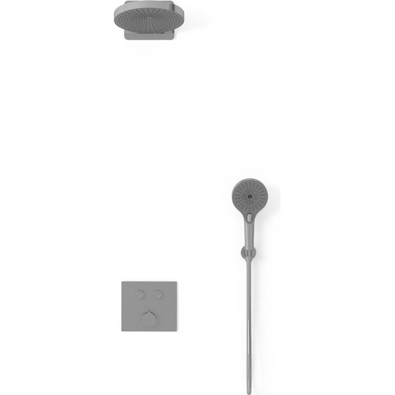 Душевая система для душа Vincea VSFW-4I211GM, вороненая сталь - фото 3