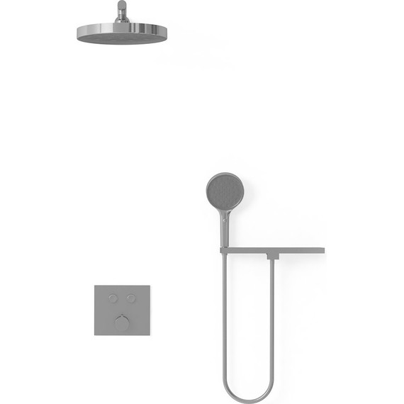 Душевая система для душа Vincea VSFW-4I212RGM, вороненая сталь - фото 3