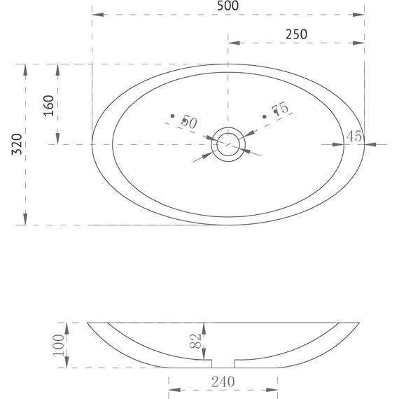 Раковина-чаша Abber Kristall 50 см AT2810Topas, оранжевый - фото 3