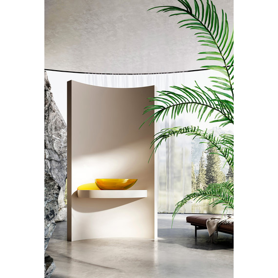 Раковина-чаша Abber Kristall 60 см AT2811Amber, желтый - фото 3