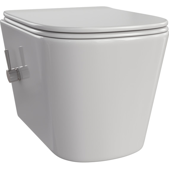 Унитаз-биде подвесной Taliente Correto CR25200 SMcromo с крышкой микролифт - фото 2