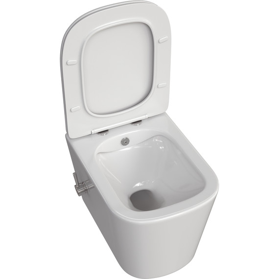 Унитаз-биде подвесной Taliente Correto CR25200 SMcromo с крышкой микролифт - фото 3