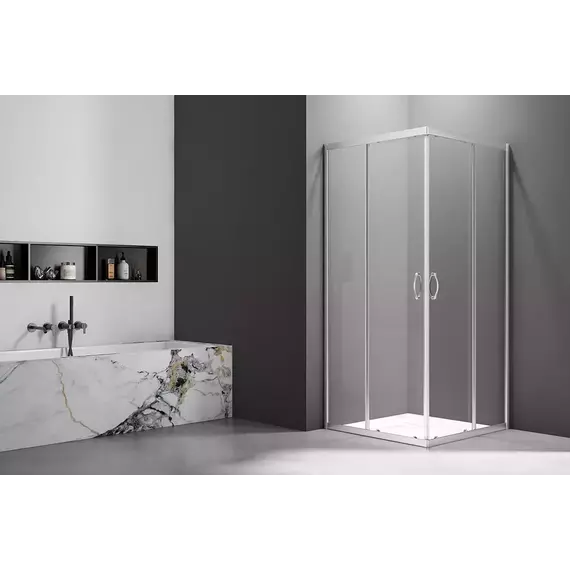 Душевое ограждение Veconi Rovigo 90х80 см RV101-8090-01-C4, хром/прозрачное - фото 2