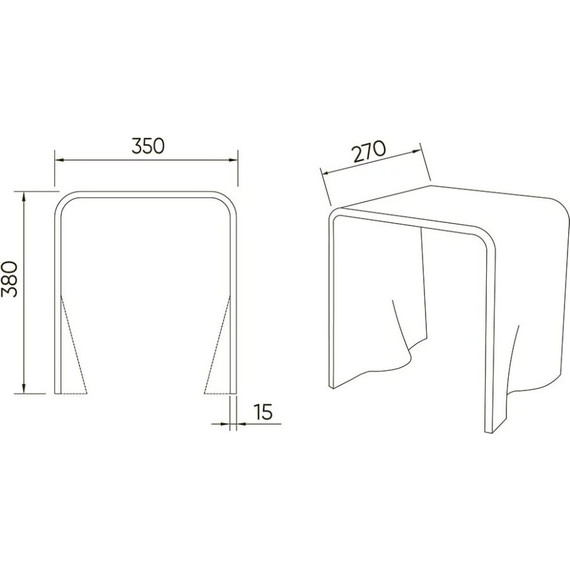 Стул для душевых кабин Veconi ST-AC-1TС - фото 2