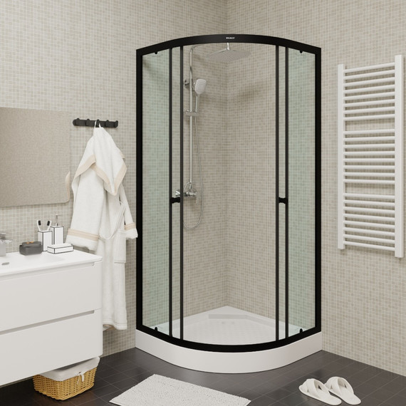 Душевое ограждение Parly 90х90 см ZE911B, хром/прозрачное - фото 2