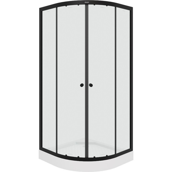 Душевое ограждение Parly 90х90 см ZE911B, хром/прозрачное - фото 4