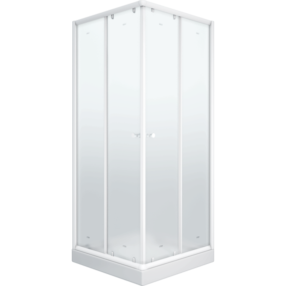 Душевое ограждение Parly 80х80 см ZFQ81, белый/матовое - фото 5