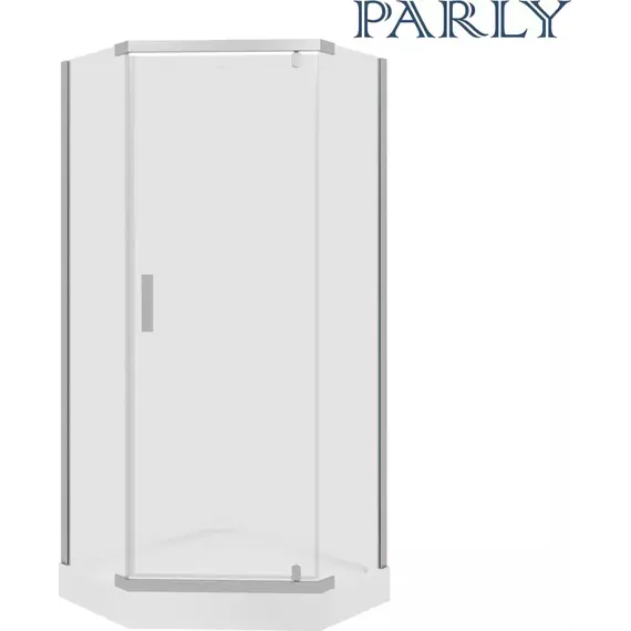 Душевое ограждение Parly 90х90 см ZPE911TE, хром/прозрачное - фото 4