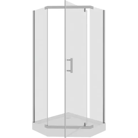 Душевое ограждение Parly 90х90 см ZPE911TE, хром/прозрачное - фото 5
