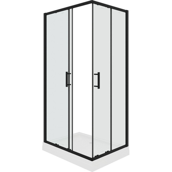 Душевое ограждение Parly 120х80 см ZQ121B, чёрный/тонированное - фото 5